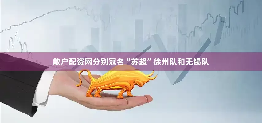 散户配资网分别冠名“苏超”徐州队和无锡队